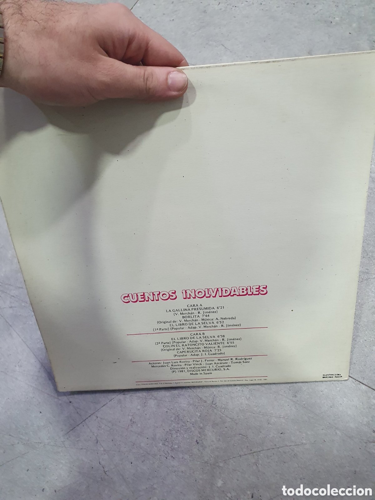 Discos de vinilo: LP. Cuentos inolvidables. - Foto 2