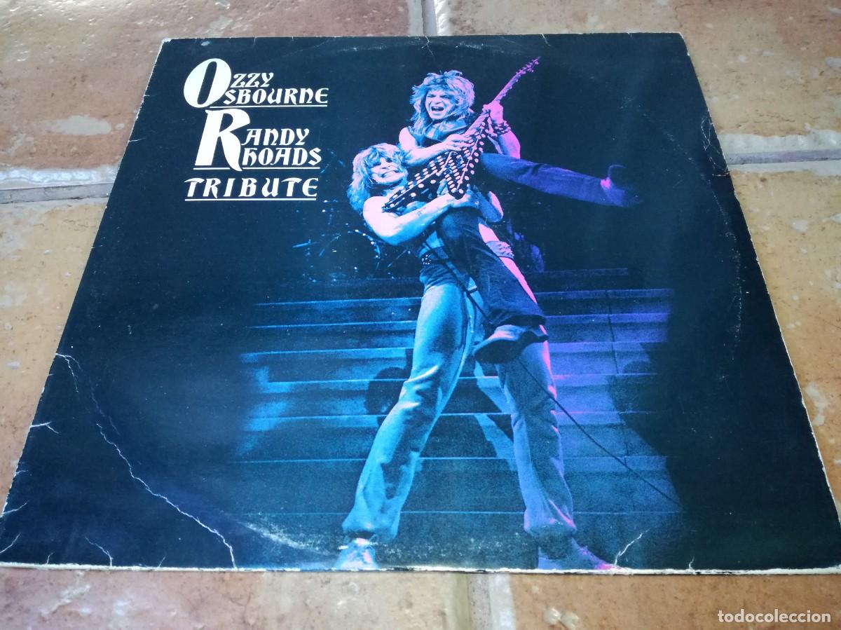 Discos de vinilo: OZZY OSBOURNE-RANDY RHOADS-TRIBUTE-DOBLE LP-CONTIENE LOS ENCARTES-ORIGINAL ESPA&Ntilde;OL 1987