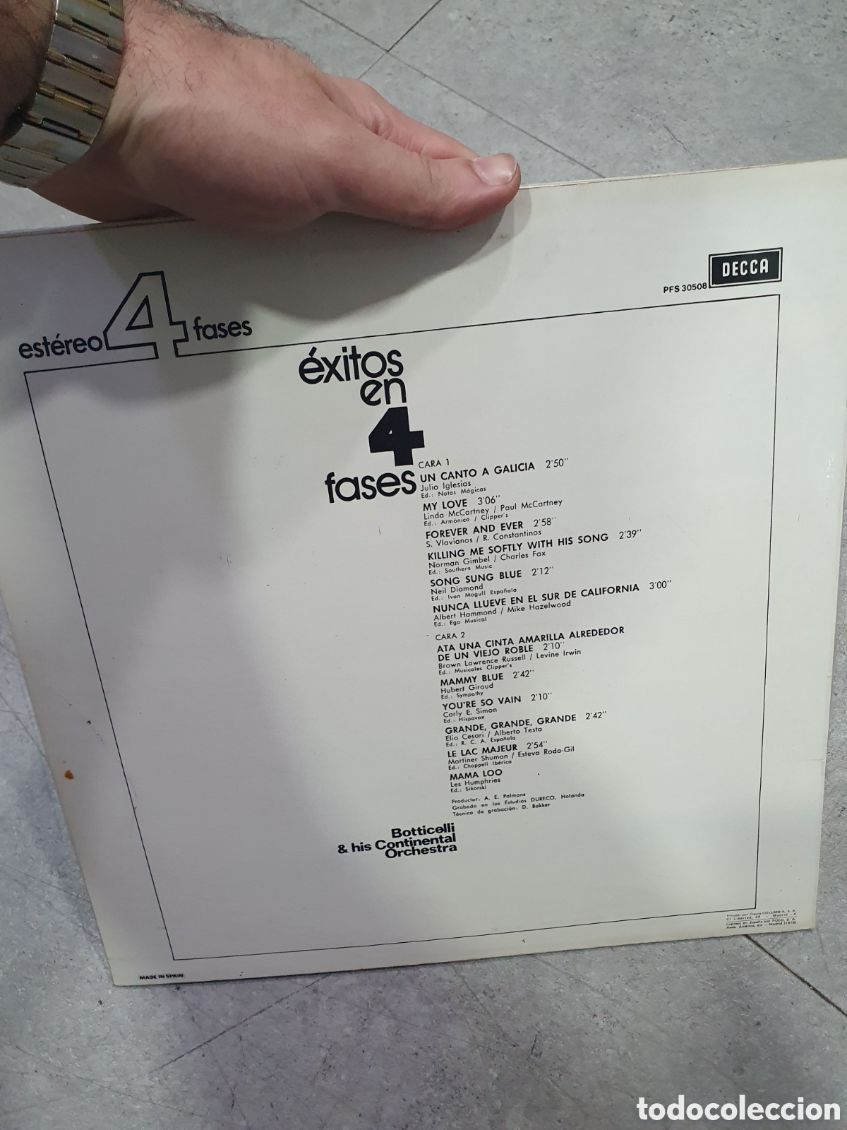 Discos de vinilo: LP. &Eacute;xitos en 4 fases. - Foto 2