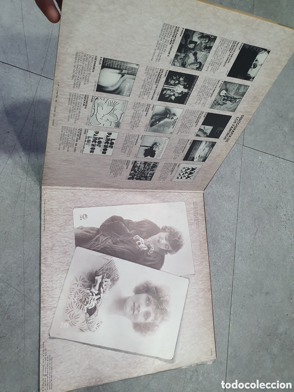 Discos de vinilo: LP. Los Panchos. Grandes &eacute;xitos en directo. - Foto 2