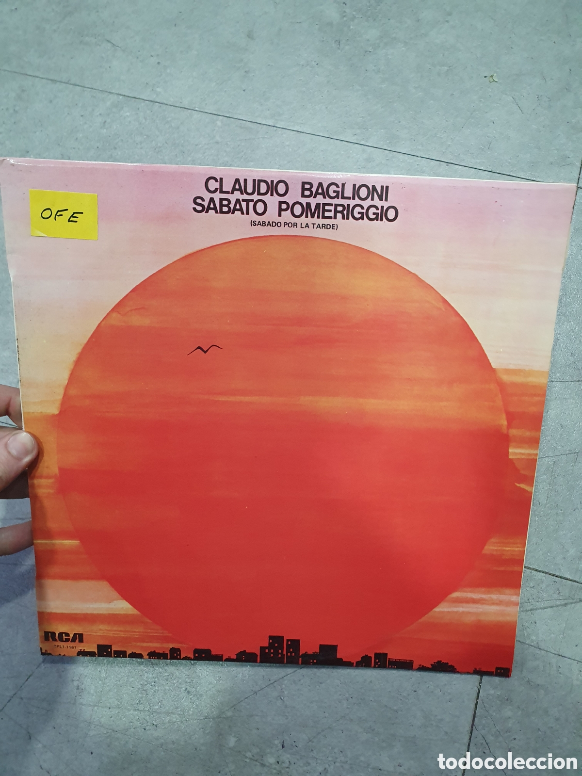 Disques de vinyle: LP. Claudio Baglioni Sabato Pomeriggio.