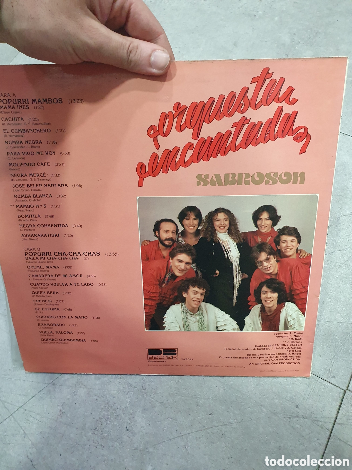 Discos de vinilo: LP. Orquesta encantada. Sabroson. - Foto 2