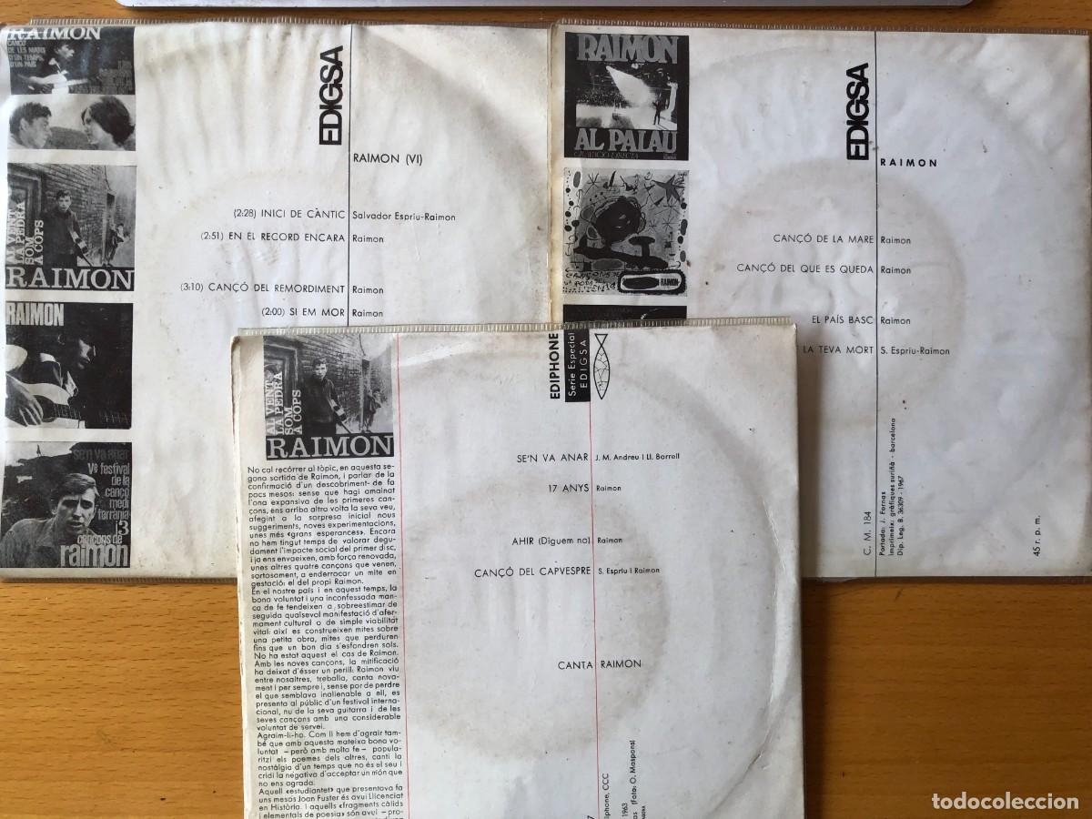Discos de vinilo: Raimon. Lote 3 singles. - Foto 2