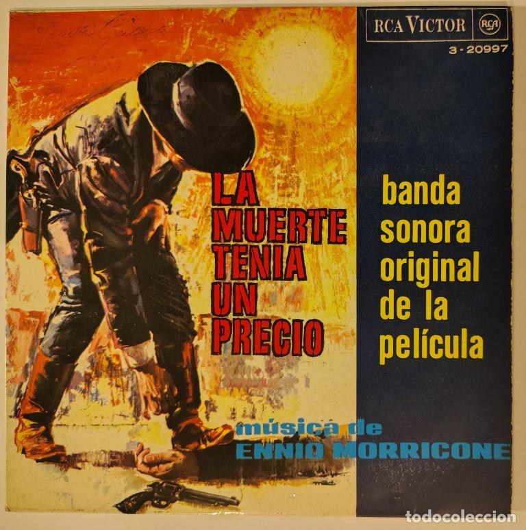 Discos de vinilo: Ennio Morricone. La muerte tenia un precio BSO. Rindiendo cuentas/ Poker de ases/ El vicio de matar.