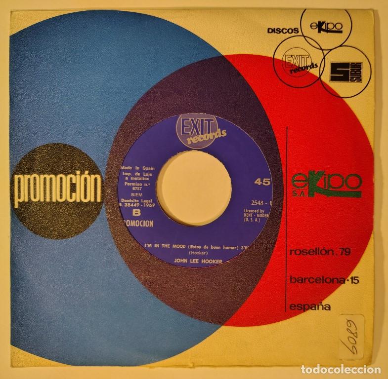 Discos de vinilo: John Lee Hooker. Boogie Chillen/ I'm in the mood. Exit, Spain 1969 single promocional