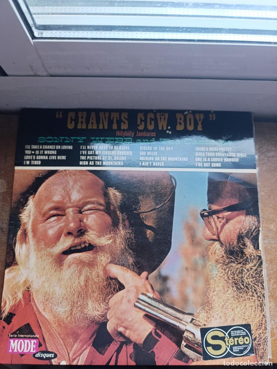 Discos de vinilo: LP Sonny Webb And The Cascades &ndash; Chants Cow Boy &rdquo; Hillybilly Jamboree