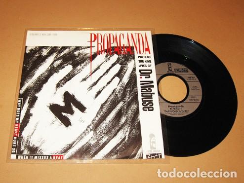 Discos de vinilo: PROPAGANDA - DR. MABUSE - SINGLE - 1984 - 3&ordm; TEMAZO / ANTERIOR A SU HIT &rdquo; DUEL &rdquo;