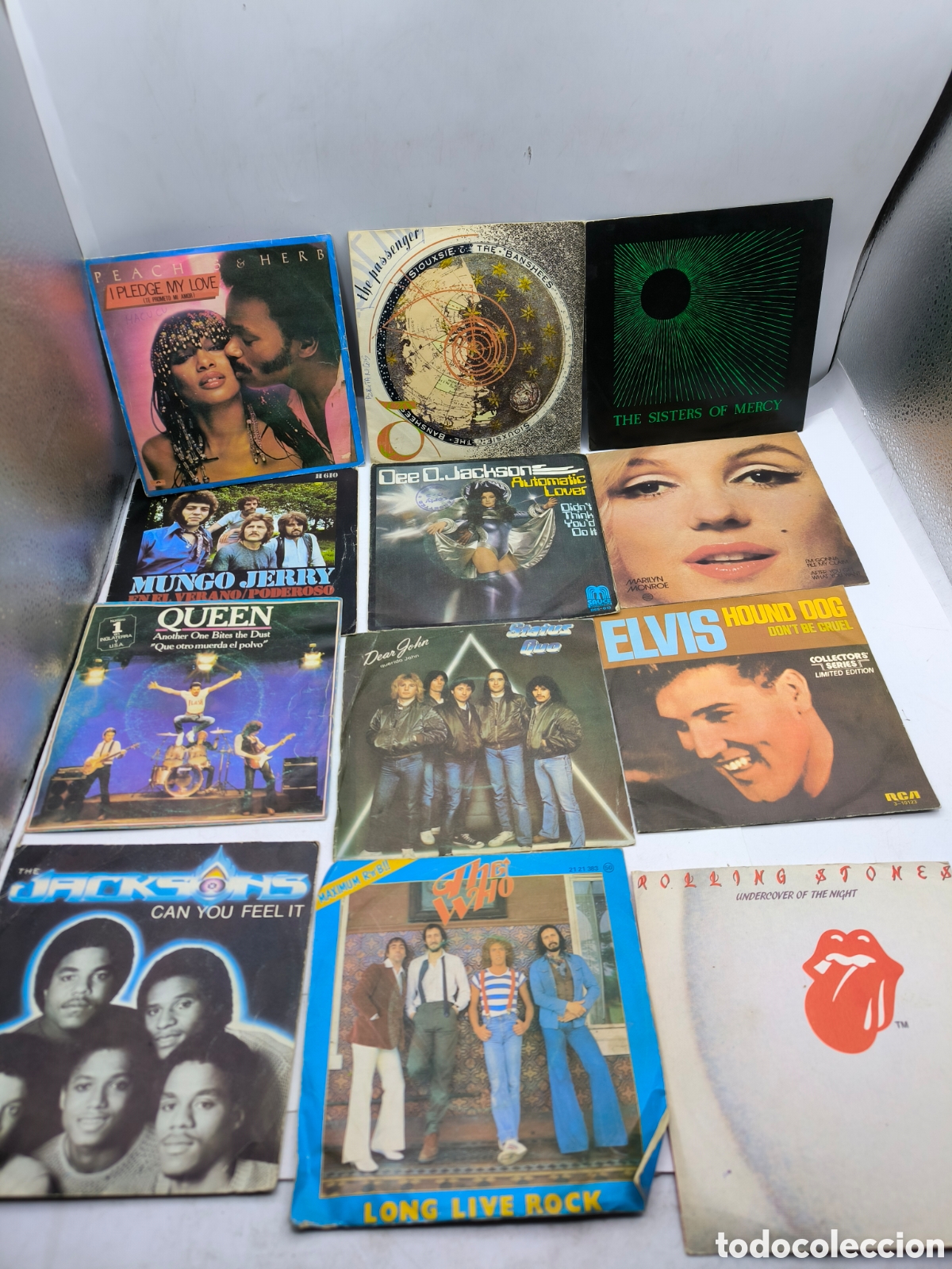 Vinyl-Schallplatten: 48 Singles m&uacute;sica internacional a&ntilde;os 70/80