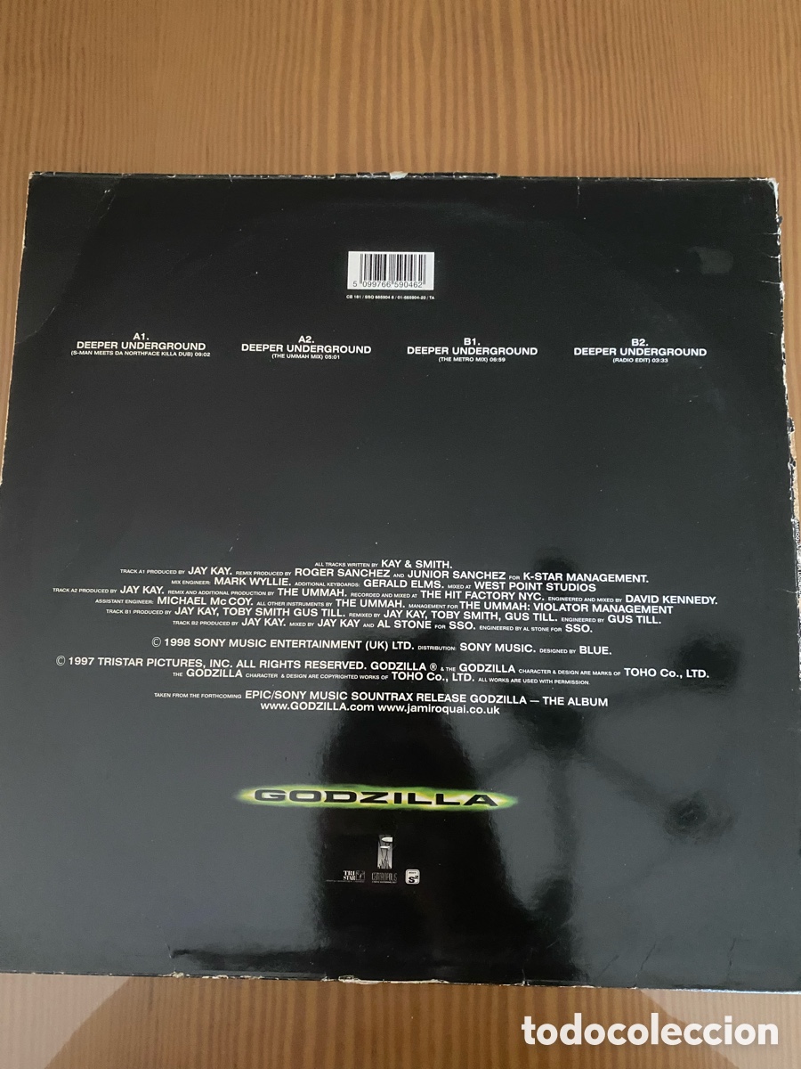 Discos de vinilo: Disco de Vinilo (Maxi) Jamiroquai &ldquo;Deeper Underground&rdquo; - Foto 2