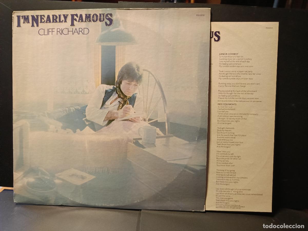 Discos de vinilo: CLIFF RICHARD I'M NEARLY FAMOUS LP USA 1976 PDELUXE