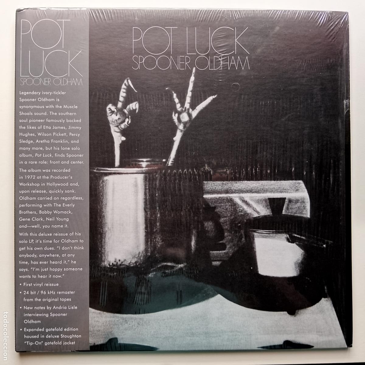 Discos de vinilo: Spooner Oldham-Pot Luck (LP Light In The Attic) reed. clasico 1972. Muscle Shoals. Dan Penn, Dylan