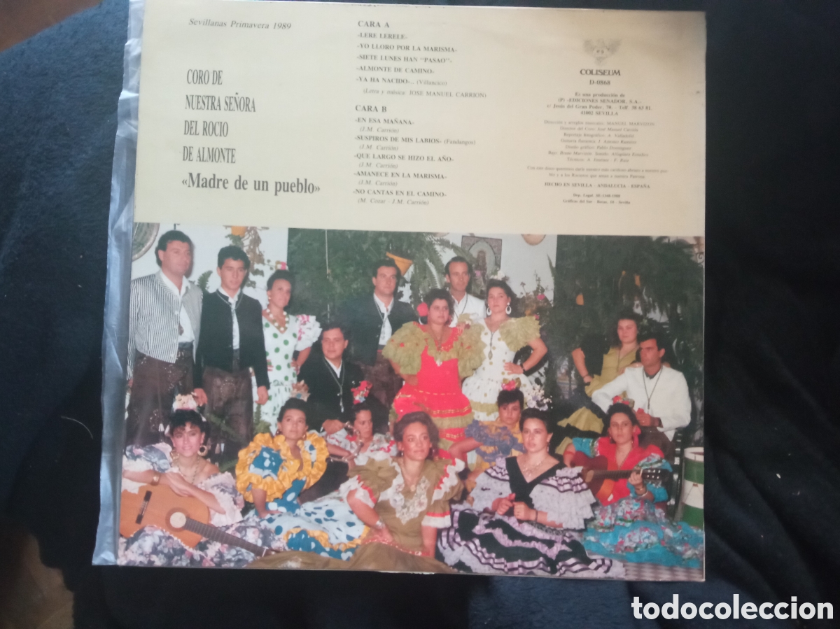 Discos de vinilo: Vinilo, Coro de Nuestra Se&ntilde;ora del Roc&iacute;o de Almonte - Foto 3