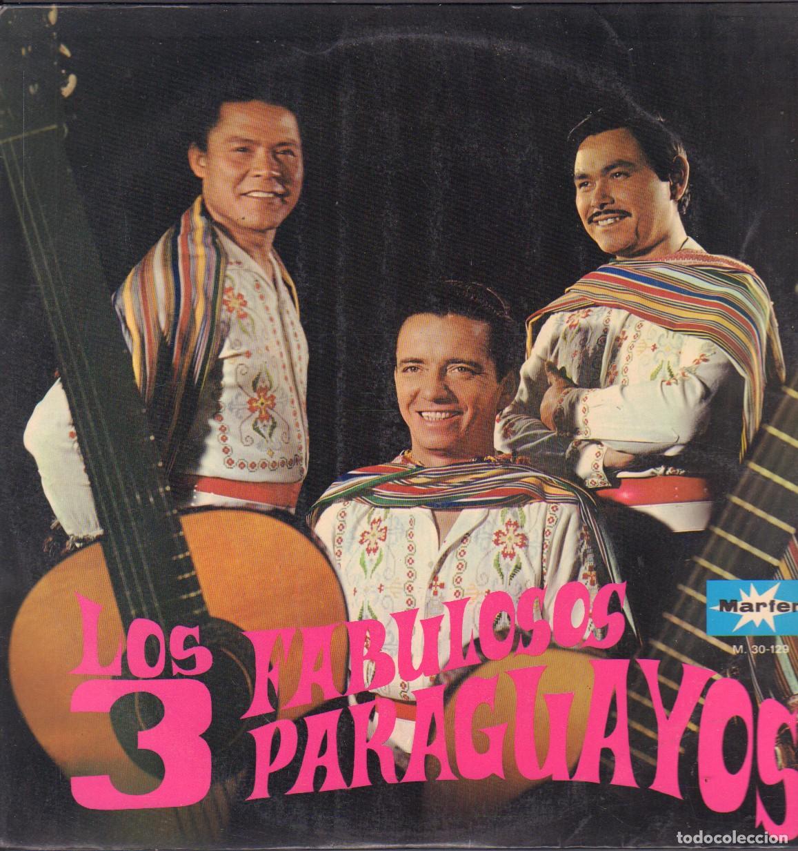Discos de vinilo: LOS 3 FABULOSOS PARAGUAYOS - GUADALAJARA, ESTRELLITA, ATARDECER.../ LP MARFER 1971 RF-26108