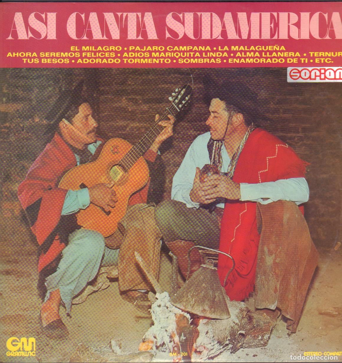 Discos de vinilo: ASI CANTA SUDAMERICA - EL MILAGRO, PAJARO CAMPANA, LA MALGUE&Ntilde;A.../ LP GM 1973 RF-26114