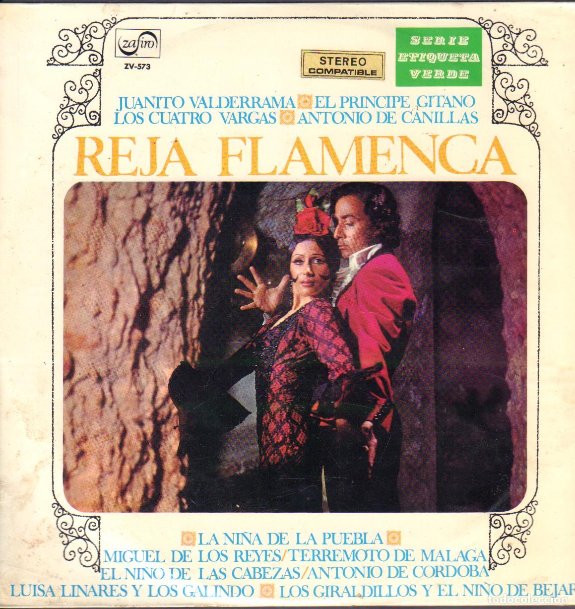 Discos de vinilo: REJA FLAMENCA - JUANITO VALDERRAMA, EL PRINCIPE GITANO.../ LP ZAFIRO 1970 RF-26116