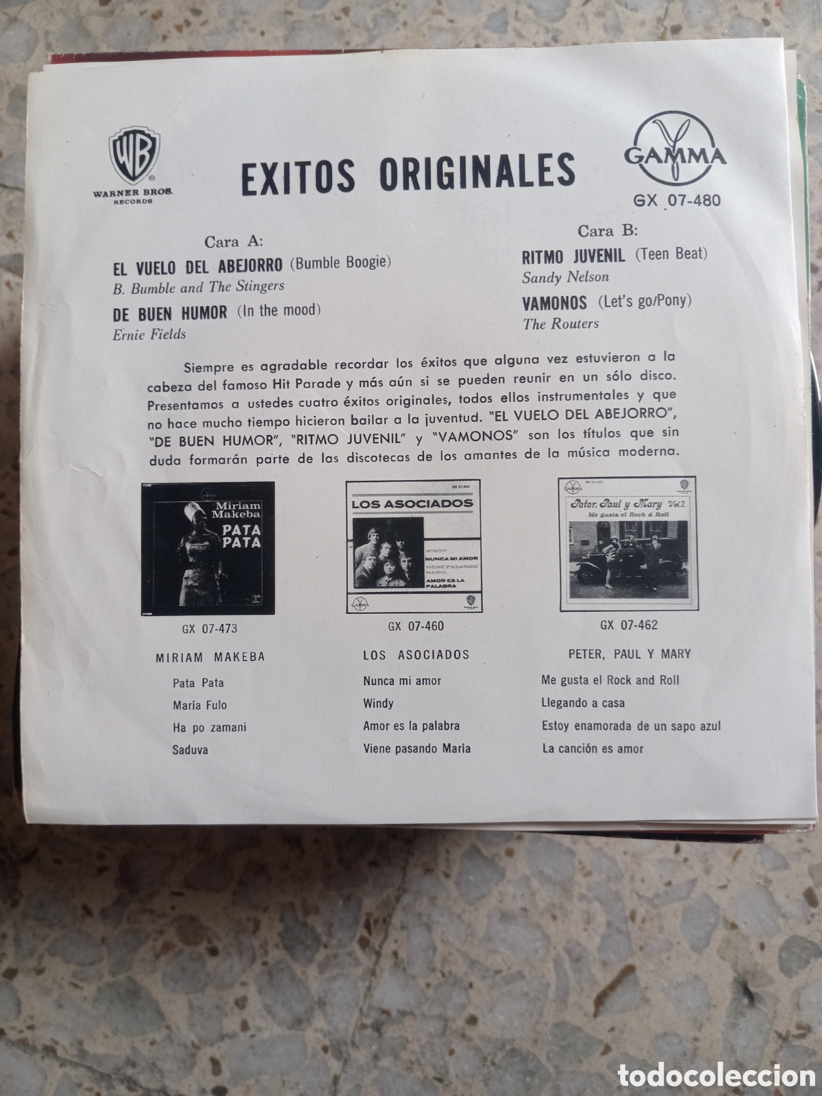 Discos de vinilo: EP EXITOS ORIGINALES EL VUELO DEL ABEJORRO EDICION MEXICO - Foto 2