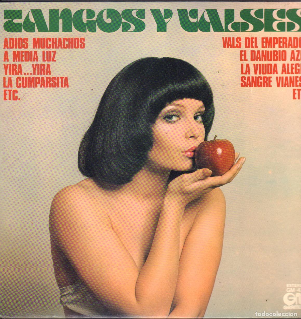 Discos de vinilo: TANGOS Y VALSES - ADIOS MUCHACHOS, A MEDIA LUZ, LA CUMPARSITA.../ LP GM 1975 RF-26125