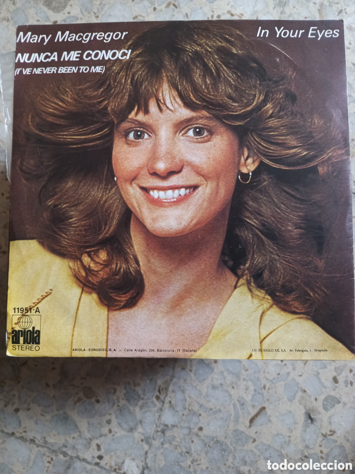 Discos de vinilo: SGL MARY MACGREGOR NUNCA ME CONOCI 1978 - Foto 2