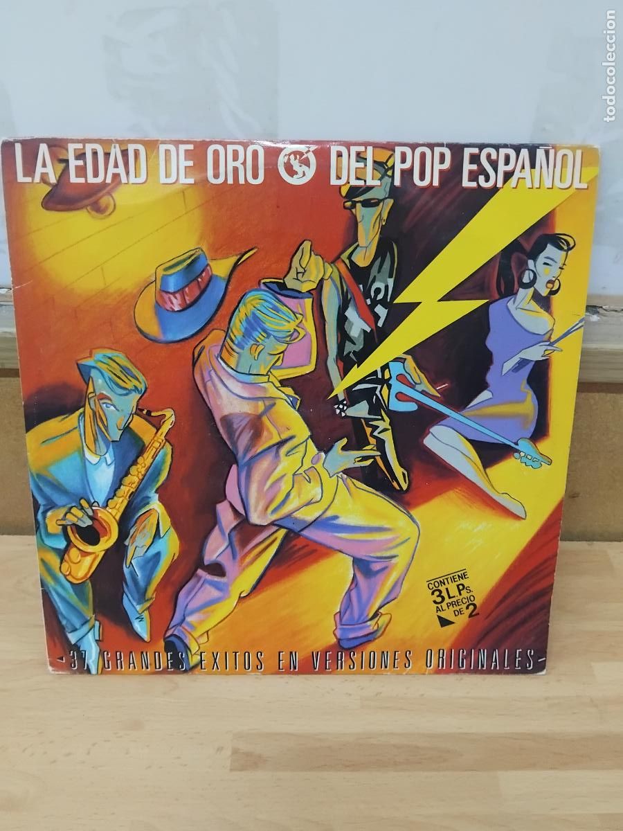 Discos de vinilo: LA EDAD DE ORO DEL POP ESPA&Ntilde;OL. 3 LPS 37 GRANDES EXITOS EN VERSIONES ORIGINALES. ARIOLA 1987.