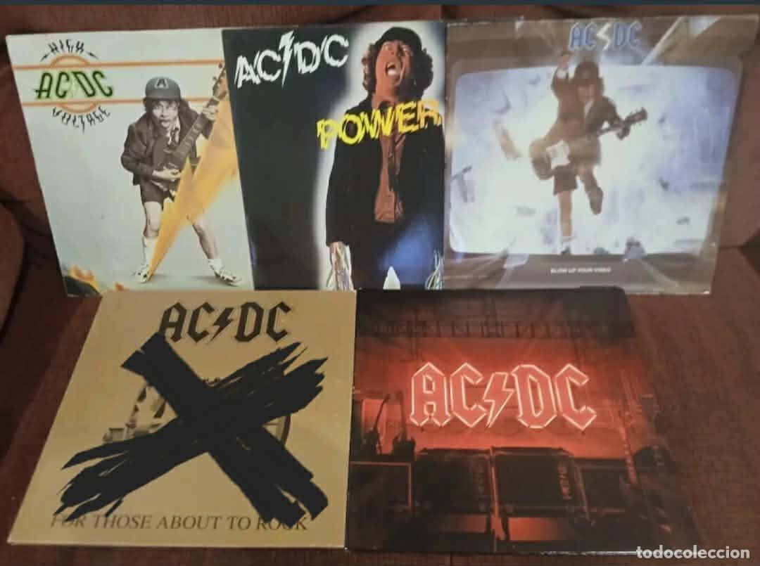 Discos de vinilo: LOTE CON 4 VINILOS DE AC/DC - 4 GRANDES LPS