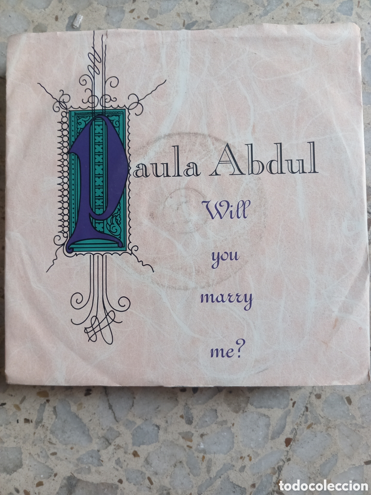 Discos de vinilo: SGL PAULA ABDUL WILL YOU MARRY ME 1992 UK