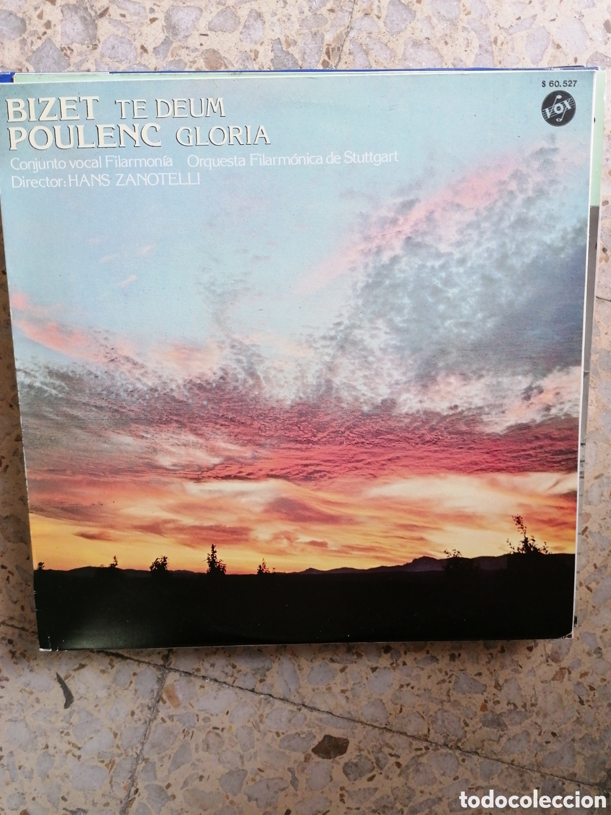 Disques de vinyle: LP BIZET TE DEUM POULENC GLORIA HANS ZANOTELLI 1980