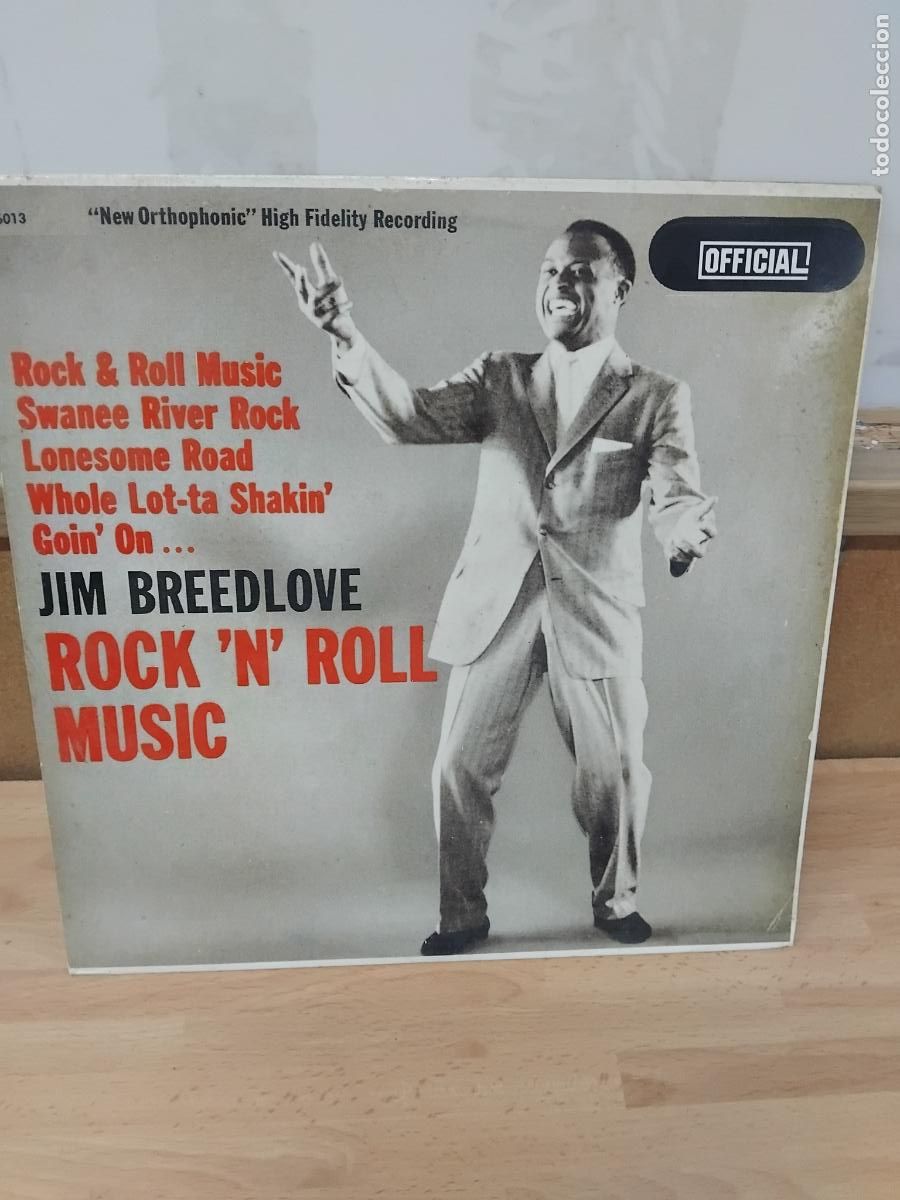 Discos de vinilo: JIM BREEDLOVE. ROCK 'N' ROLL MUSIC. LP APS 1988. DENMARK.