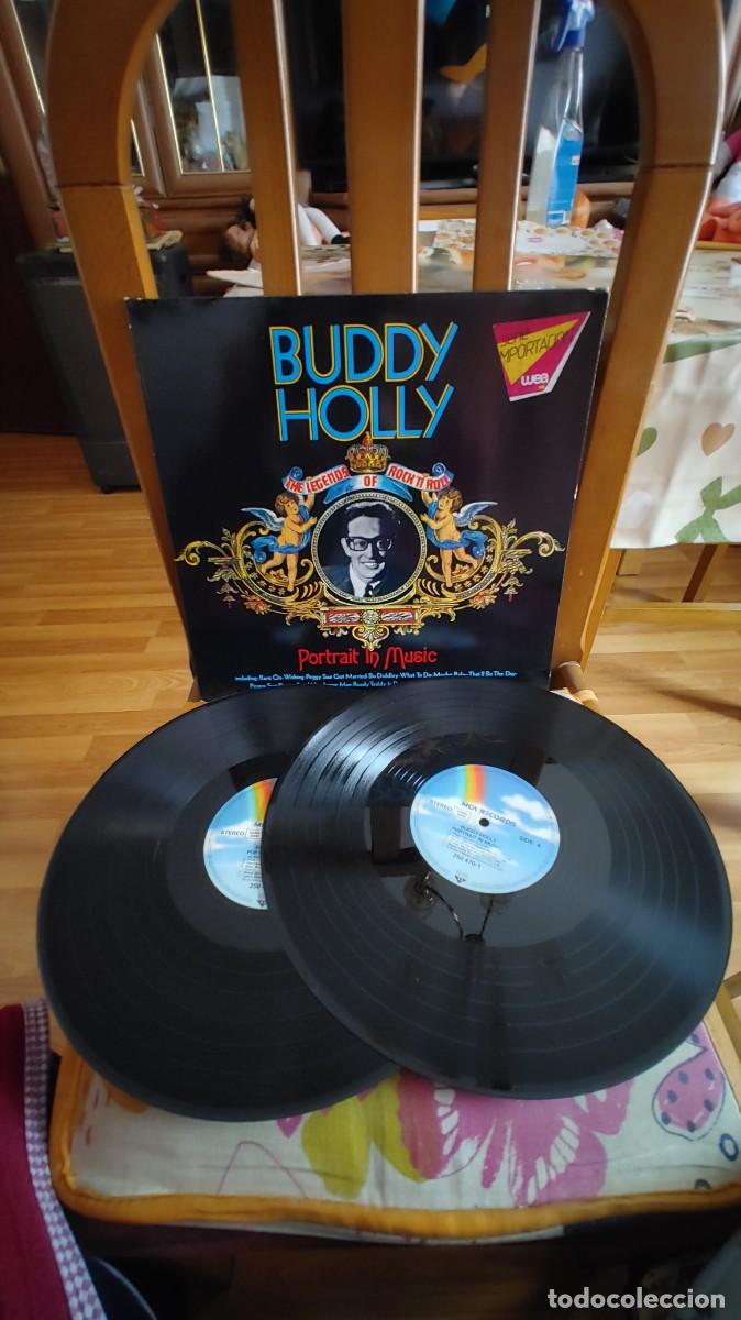 Discos de vinilo: BUDDY HOLLY-LP DOBLE PORTRAIT IN MUSIC-GATEFOLD-BUEN ESTADO