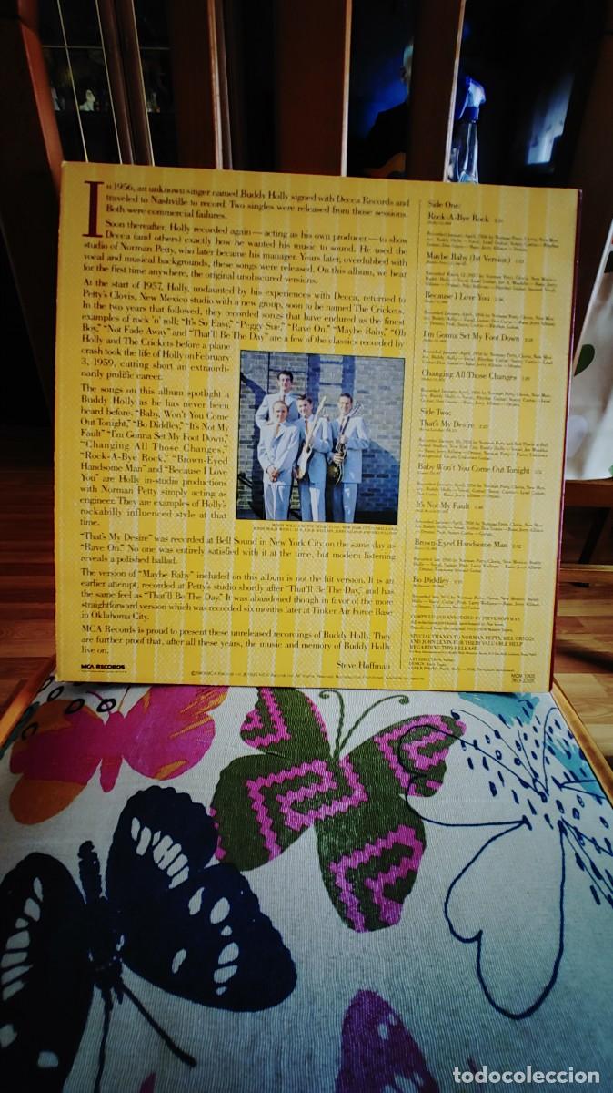 Discos de vinilo: BUDDY HOLLY-LP FOR THE FIRST TIME ANYWHERE-NUEVO - Foto 2