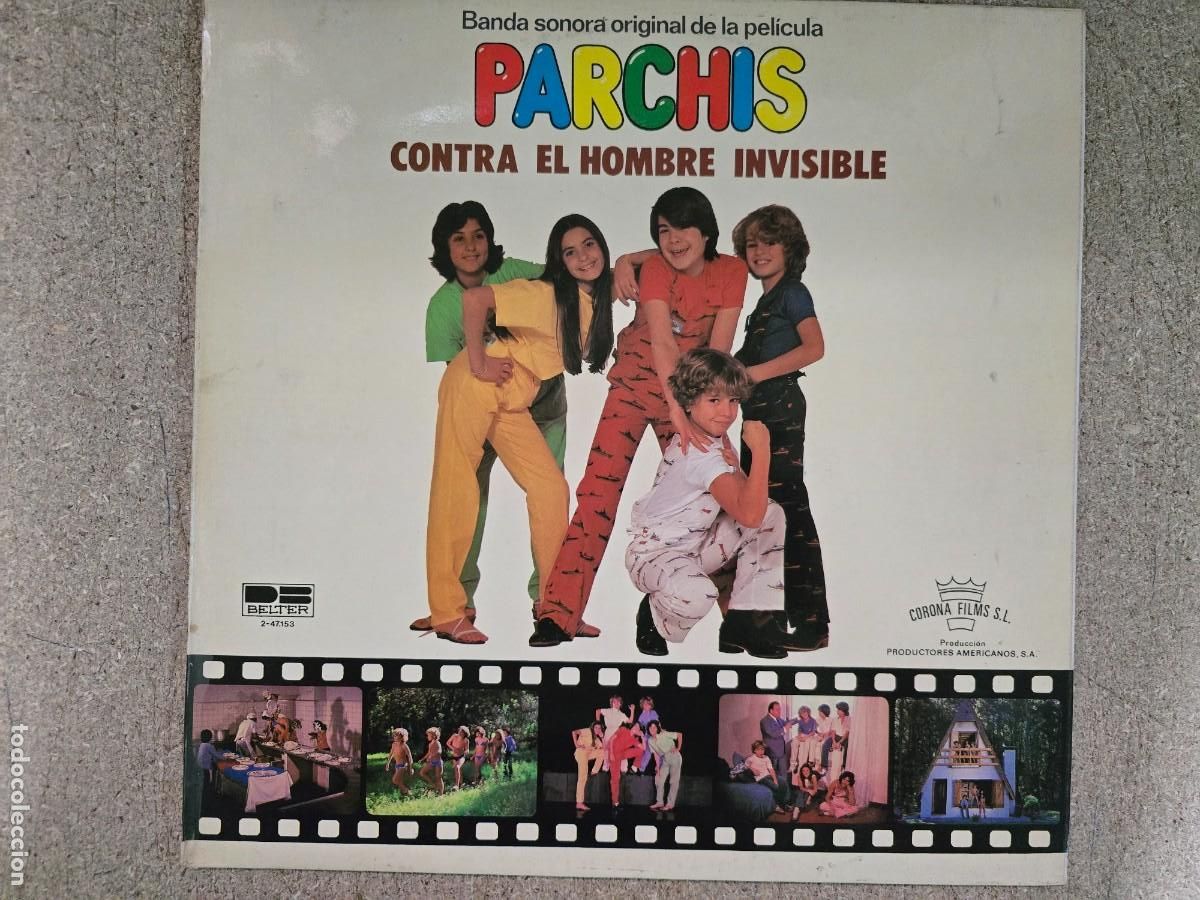 Discos de vinilo: Disco LP BSO. Parchis Contra El Hombre Invisible.1981
