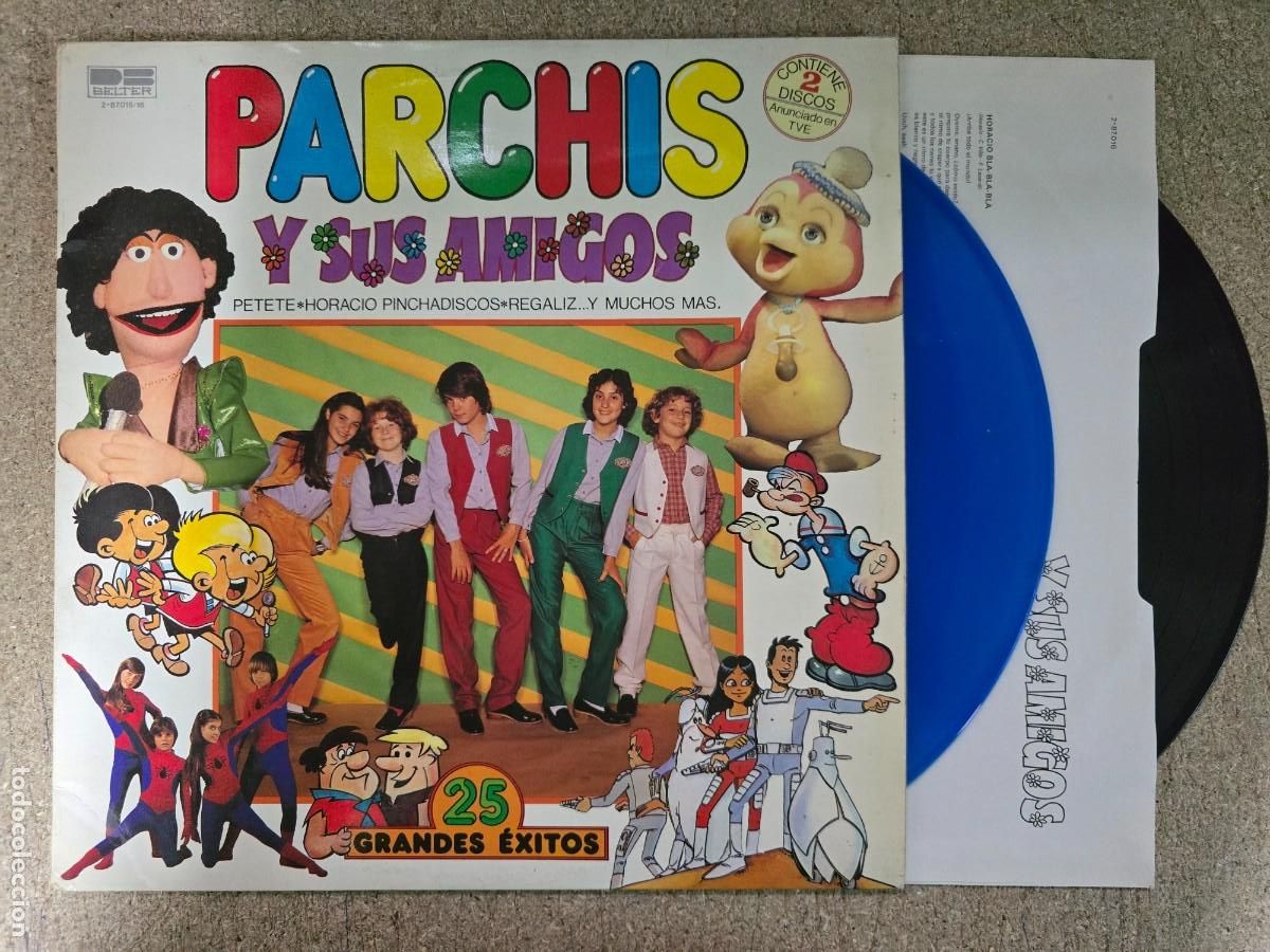 Discos de vinilo: 2 Discos LP. Parchis y Sus Amigos. 25 Grandes Exitos.1981