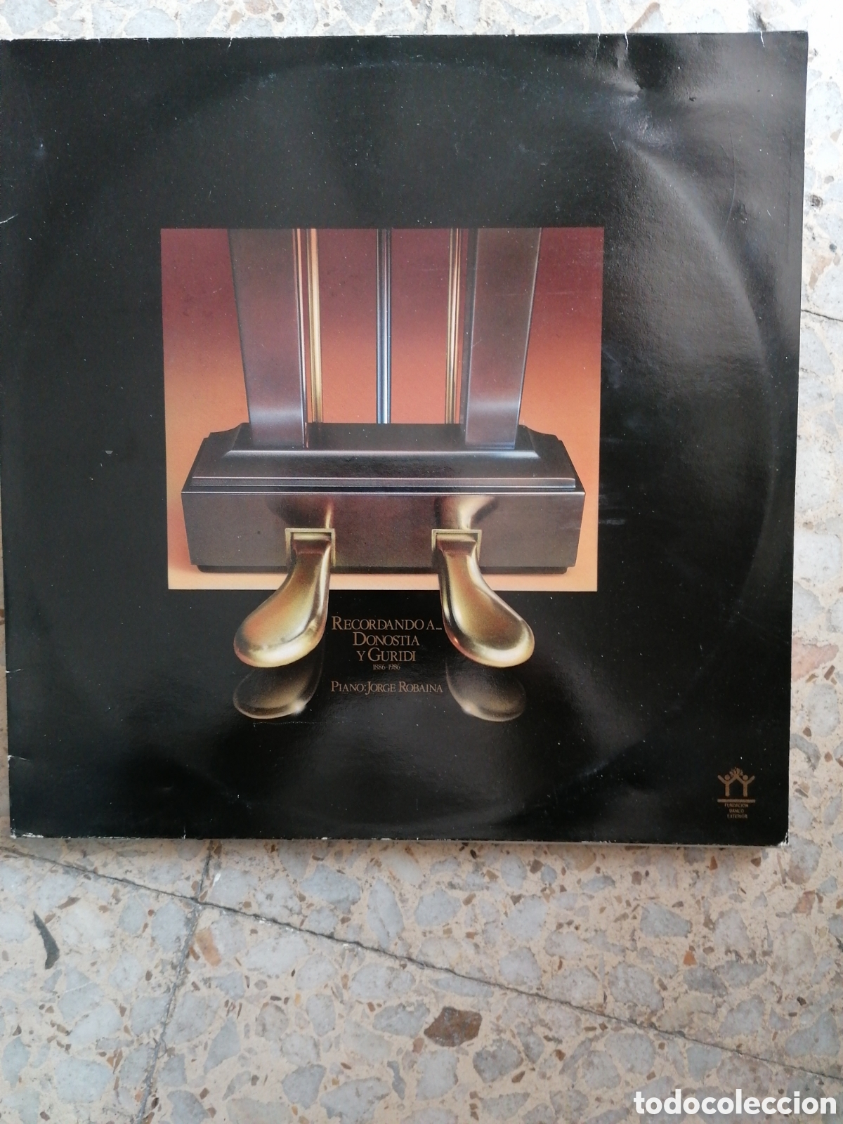 Vinyl records: LP RECORDANDO A DONOSTIA Y GURIDI PIANO JORGE ROBAINA 1986 PROMOCIONAL