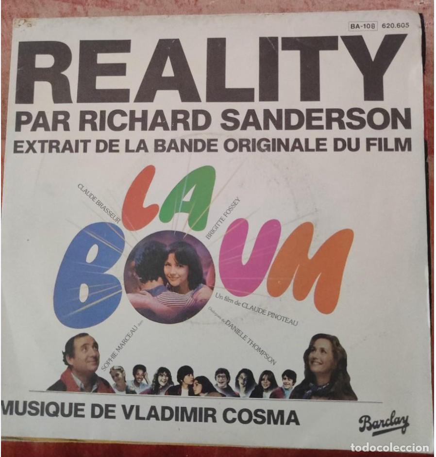 Discos de vinilo: Lote 2 Discos Vinilo Single (45 RPM) - BSO Pel&iacute;cula &rdquo;La Boum&rdquo; (Richard Sanderson / 80s)