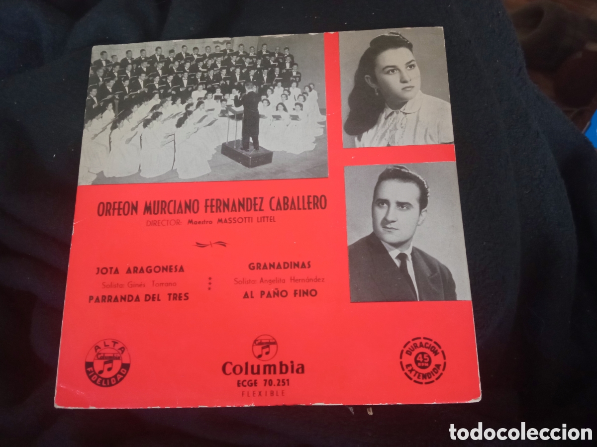 Discos de vinilo: Antiguo vinilo, Orfeon Murciano Fern&aacute;ndez Caballero