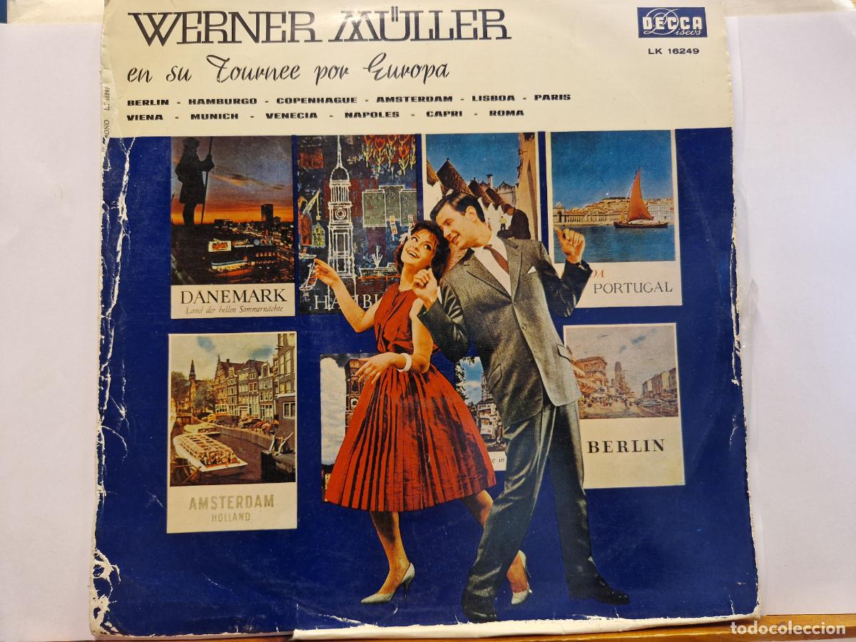 Discos de vinilo: SINGLE. WERNER MULLER. EN SU TOURNEE POR EUROPA. BERLIN. VEINA, MUNICH, NAPOLES...