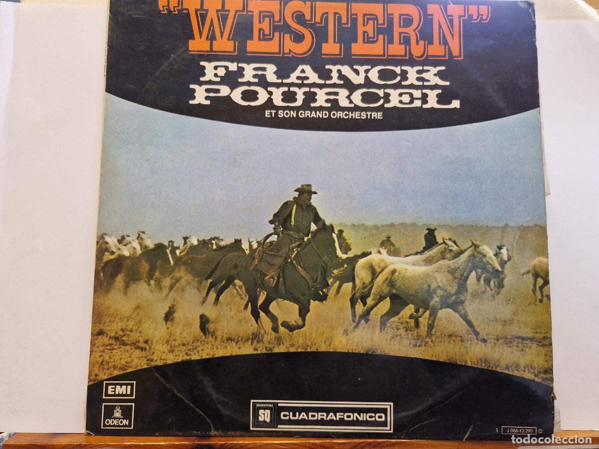Discos de vinilo: SINGLE. WESTERN. FRANCK POURCEL. LES SEPT MERCENAIRES. THE BIG COUNTRY.