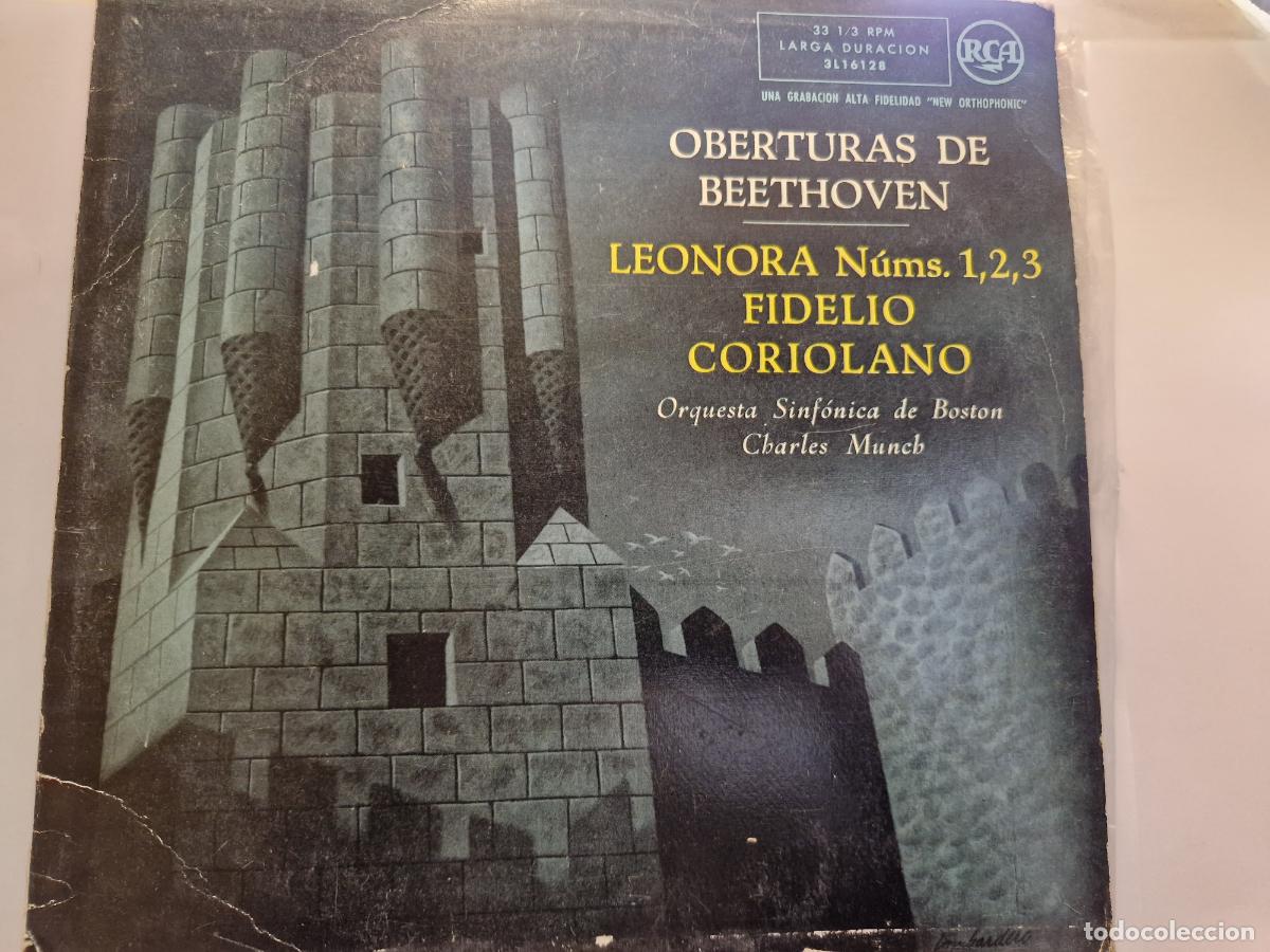 Discos de vinilo: SINGLE. OBERTURAS DE BEETHOVEN. LEONORA NUMS 1,2,3. FIDELIO, CORIOLANO.