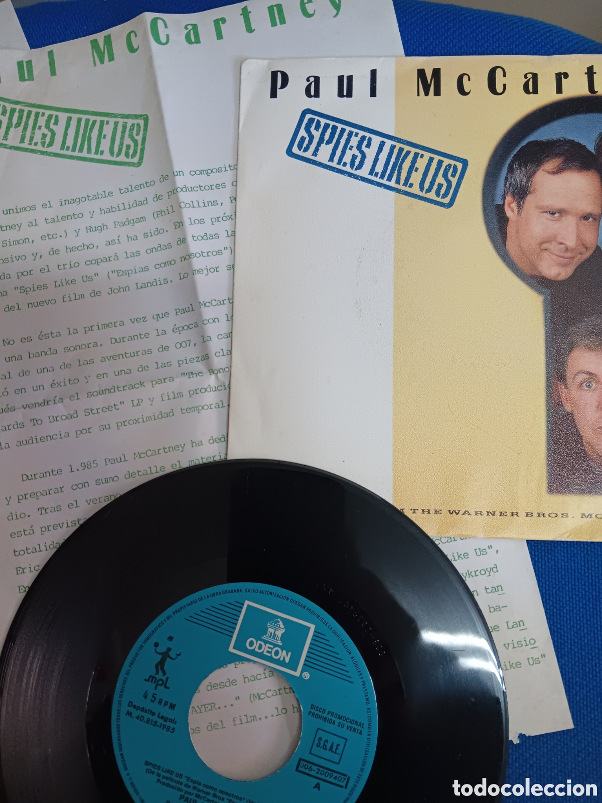 Discos de vinilo: BEATLES PAUL McCARTNEY PROMO SINGLE SPAIN - Foto 3