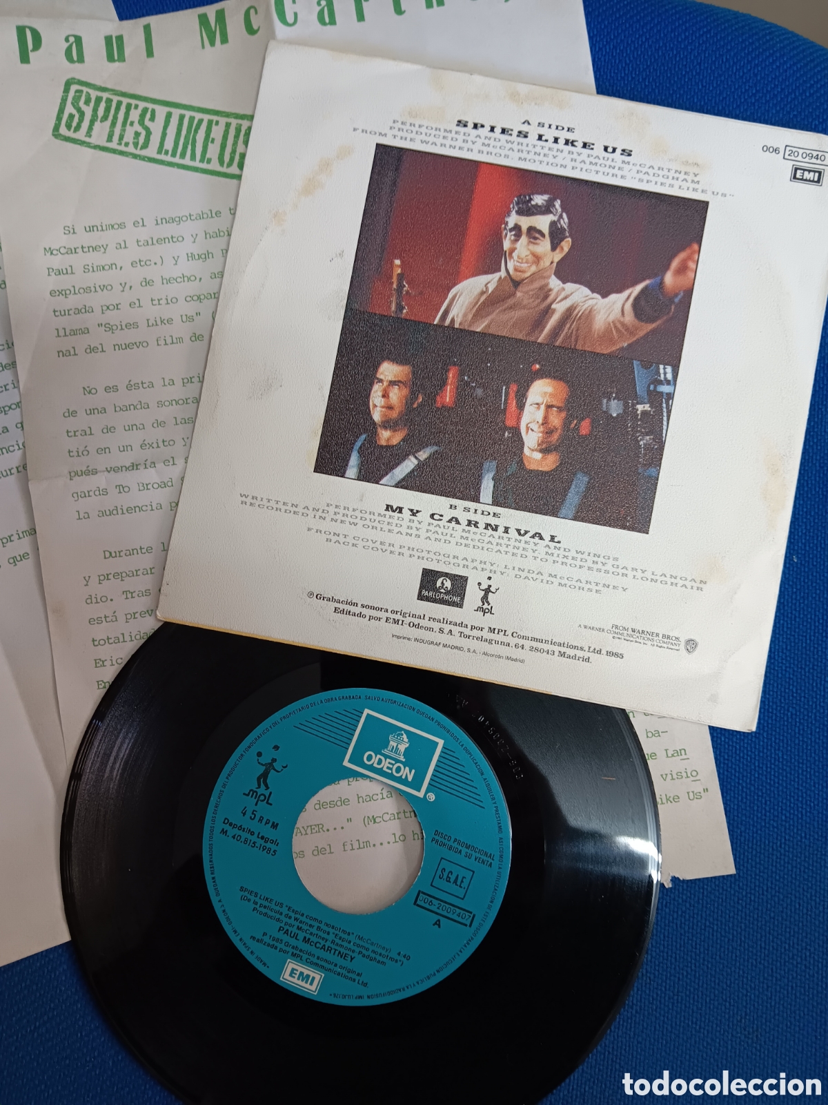 Discos de vinilo: BEATLES PAUL McCARTNEY PROMO SINGLE SPAIN - Foto 4