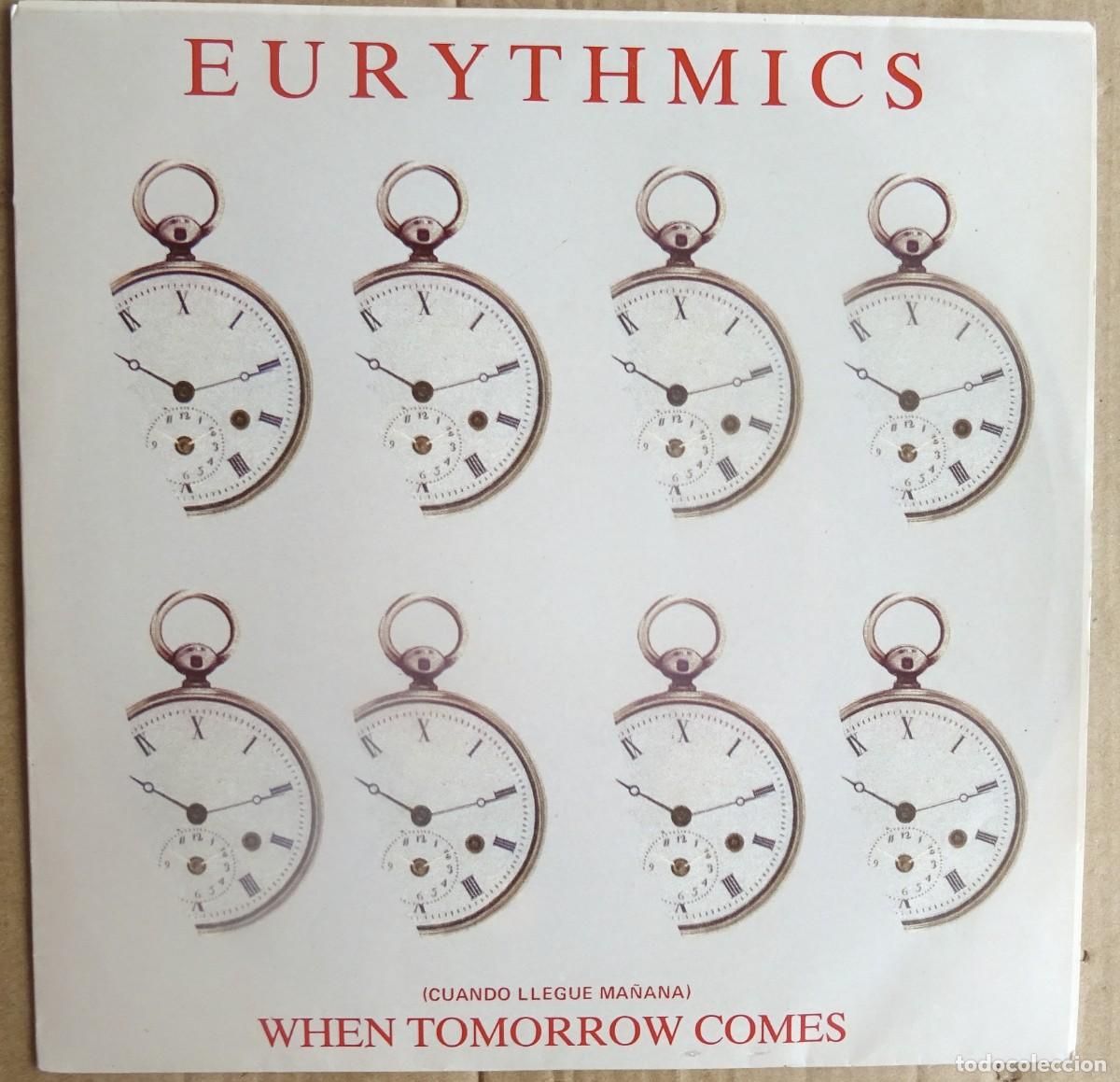 Discos de vinil: EURYTHMICS When tomorrow comes Take your Pain Away RCA Madrid 1986