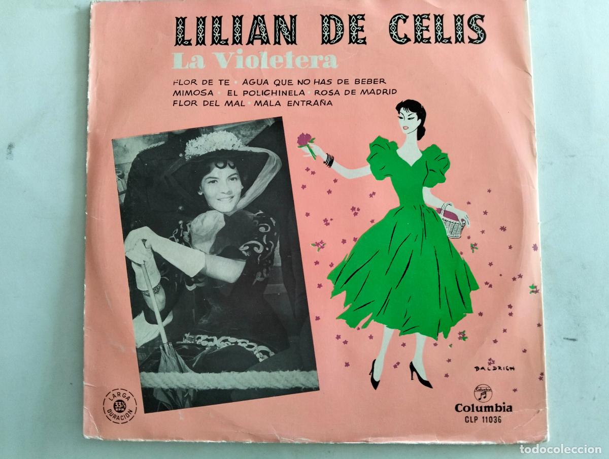 Discos de vinilo: LILIAN DE CELIS, DISCO EP, LA VIOLETERA, EDITADO COLUMBIA RECORDS, A&Ntilde;O 1958