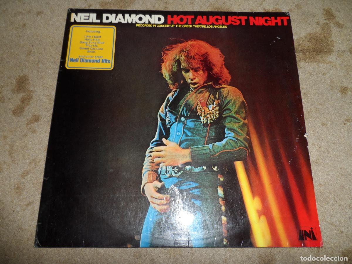Discos de vinilo: NEIL DIAMOND - HOT AUGUST NIGHT (HOLLAND 1972) (2 LPS)