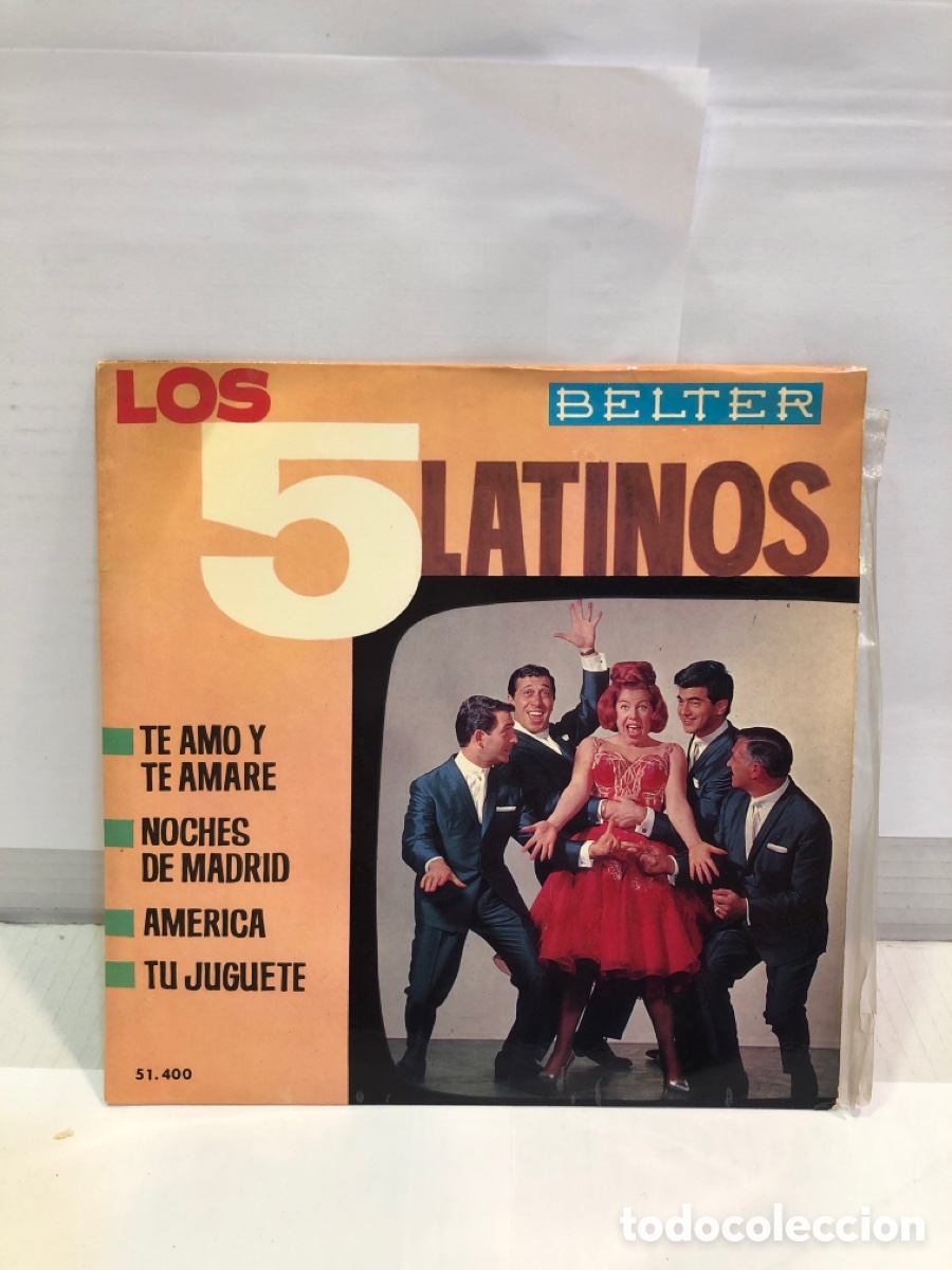 Discos de vinilo: Vinilo Los 5 Latino. Belter - Foto 1