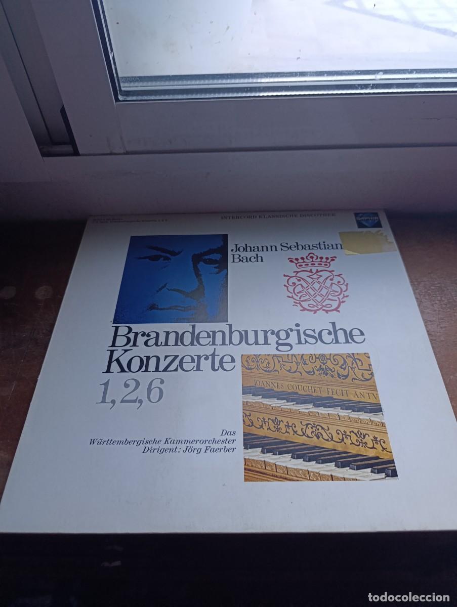 Discos de vinilo: LP Bach - Das W&uuml;rttembergische Kammerorchester, J&ouml;rg Faerber &ndash; Brandenburgische Konzerte 1,2,6