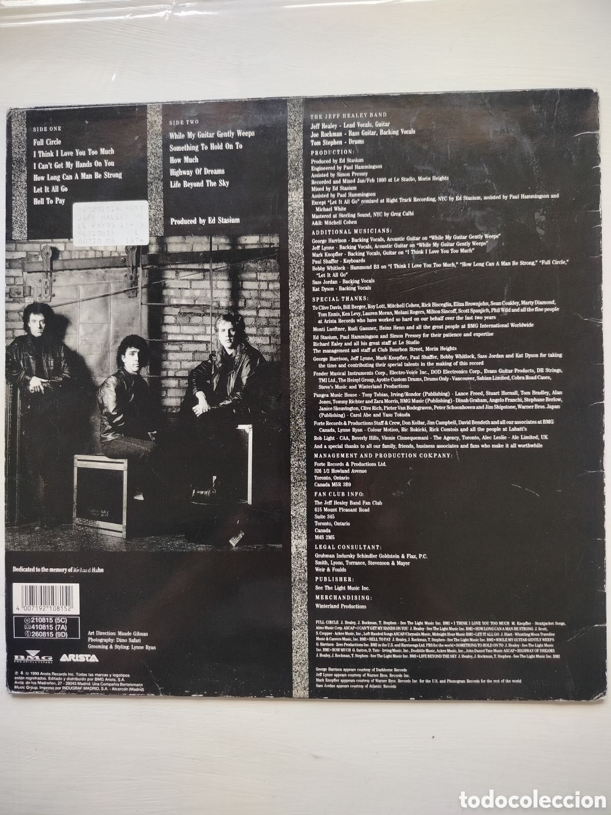 Discos de vinilo: The Jeff Healey Band LP. - Foto 2