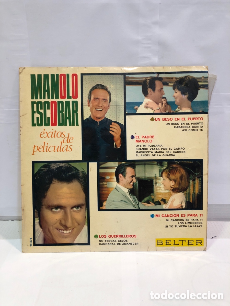 Discos de vinilo: Vinilo - Manolo Escobar. &Eacute;xitos de pel&iacute;culas