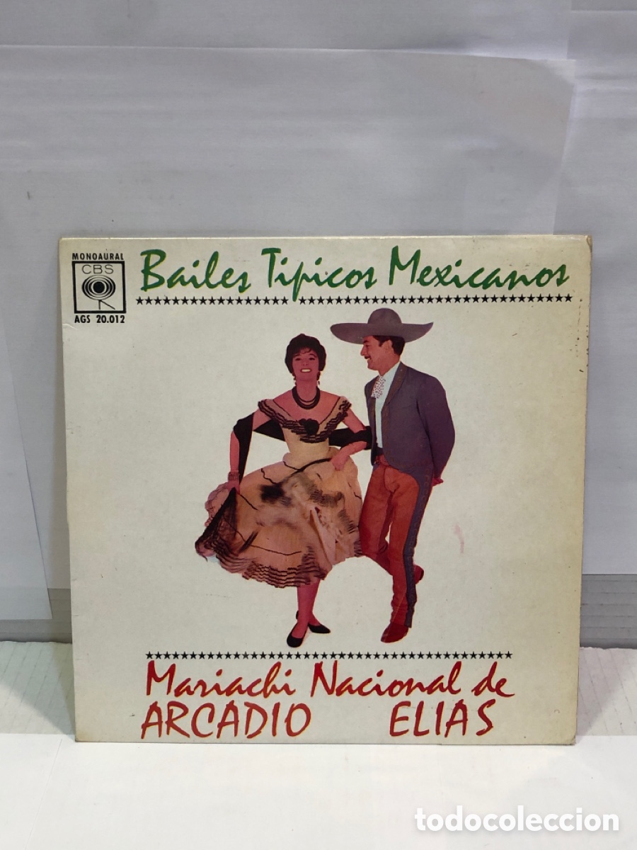 Vinyl records: Vinilo Bailes T&iacute;picos Mexicanos : Mariachi nacional de Arcadio Elias