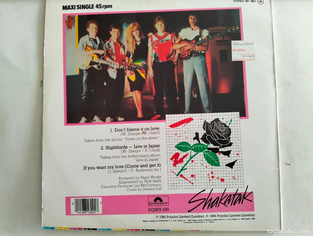 Discos de vinilo: SHAKATAK, DISCO MAXI SINGLE , EDITADO POLYDOR, A&Ntilde;O 1984 - Foto 2