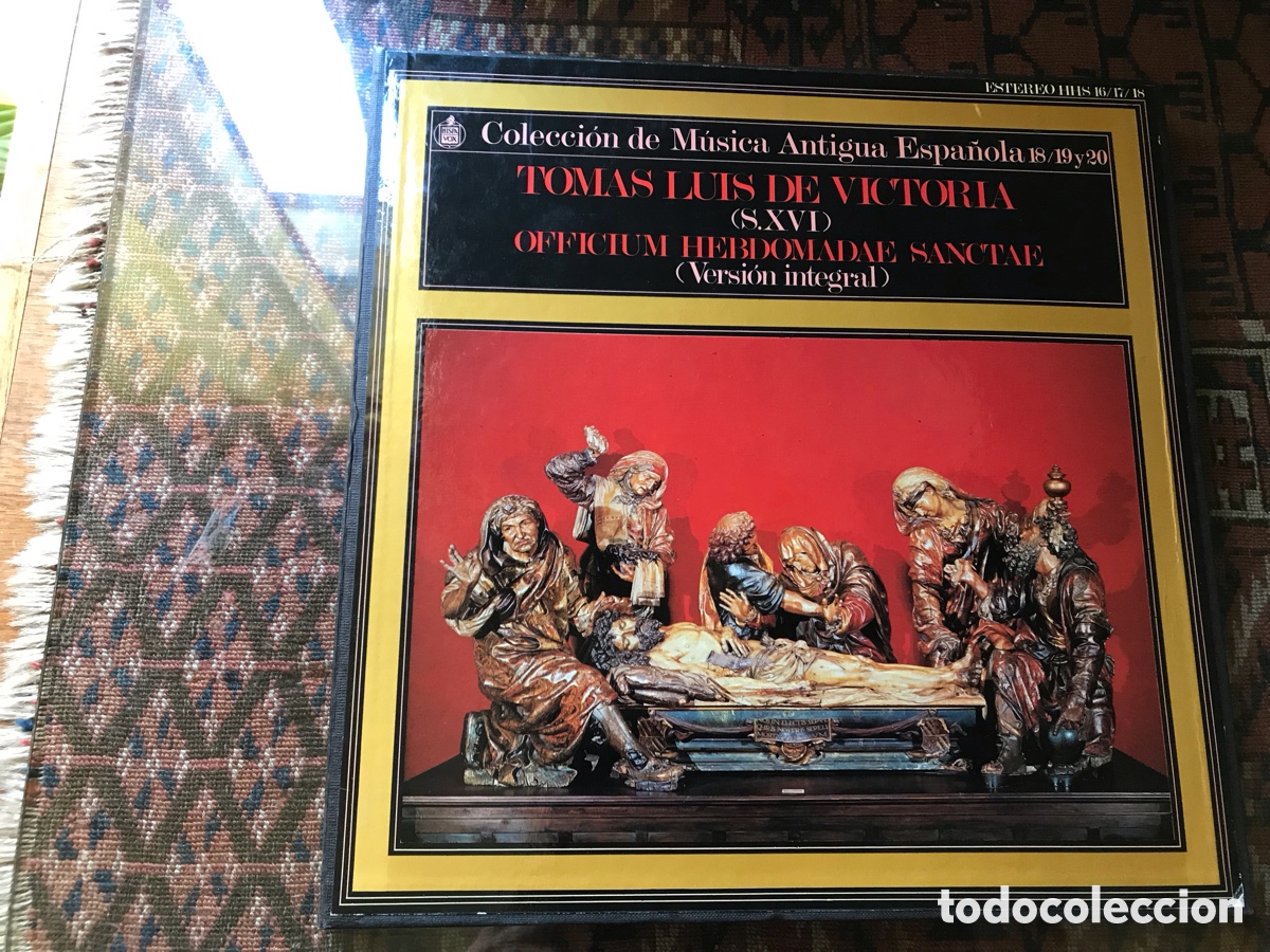 Discos de vinilo: Tom&aacute;s Luis de Victoria (S. XVI). Versi&oacute;n integral. Officium Hebdomadae Sanctae