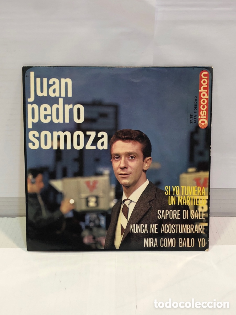 Discos de vinilo: Vinilo Juan Pedro Somoza con el conjunto &rdquo;Los t&iacute;midos&rdquo;